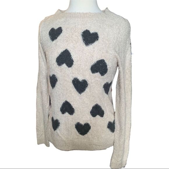 LC Lauren Conrad Long Sleeve Crewneck Very Soft Fuzzy Sweater M - Picture 5 of 8